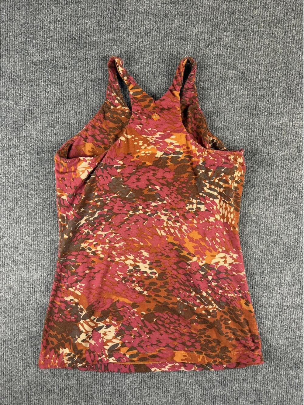 PrAna V-Neck Tank Top Floral Print M - Yoga, exercise, activewear, running, boho - Picture 6 of 7